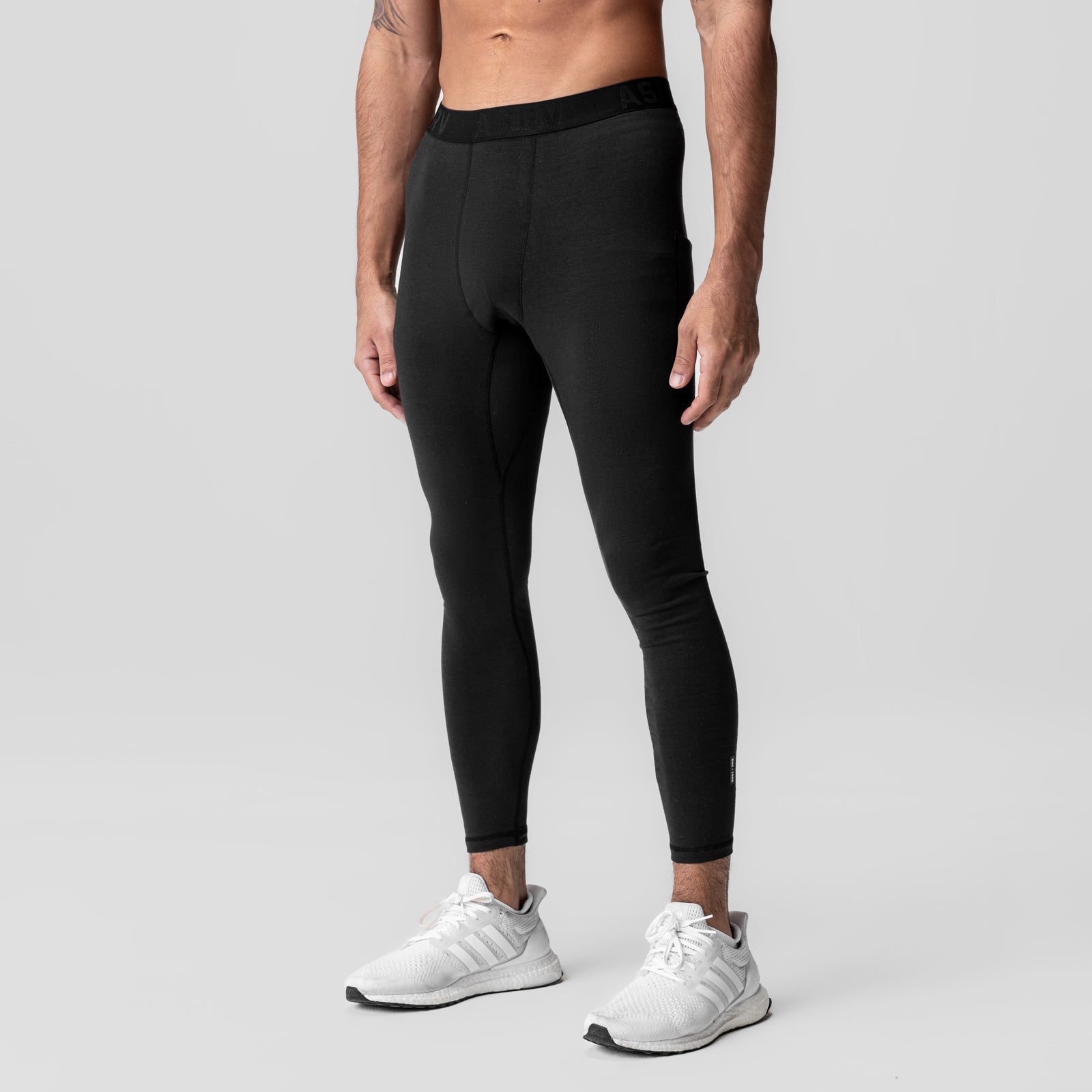 1065. Creora® Cotton Modal Side Pocket Legging Black | ASRV discount