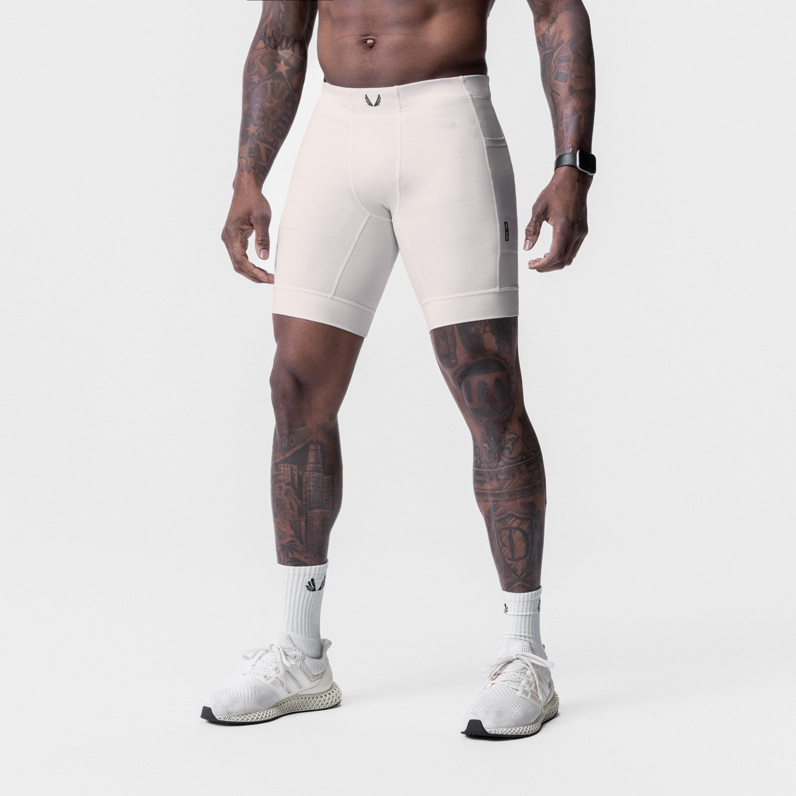 0746. WarpFlexx® Side Pocket 1/2-Length Legging Stone | ASRV Online
