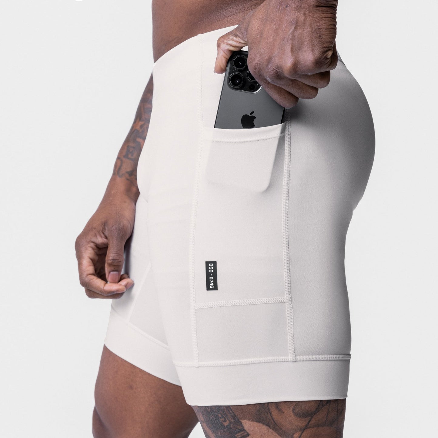 0746. WarpFlexx® Side Pocket 1/2-Length Legging Stone | ASRV Online