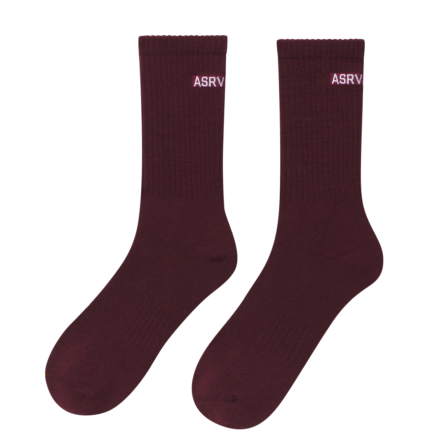 Essential Crew Socks (3 Pair) Crimson "ASRV" | ASRV for sale