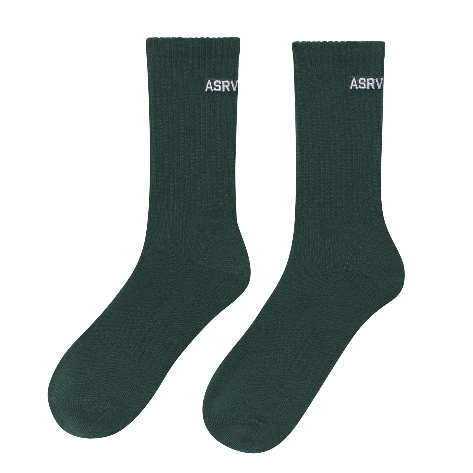Essential Crew Socks (3 Pair) Forest Green "ASRV" | ASRV discount