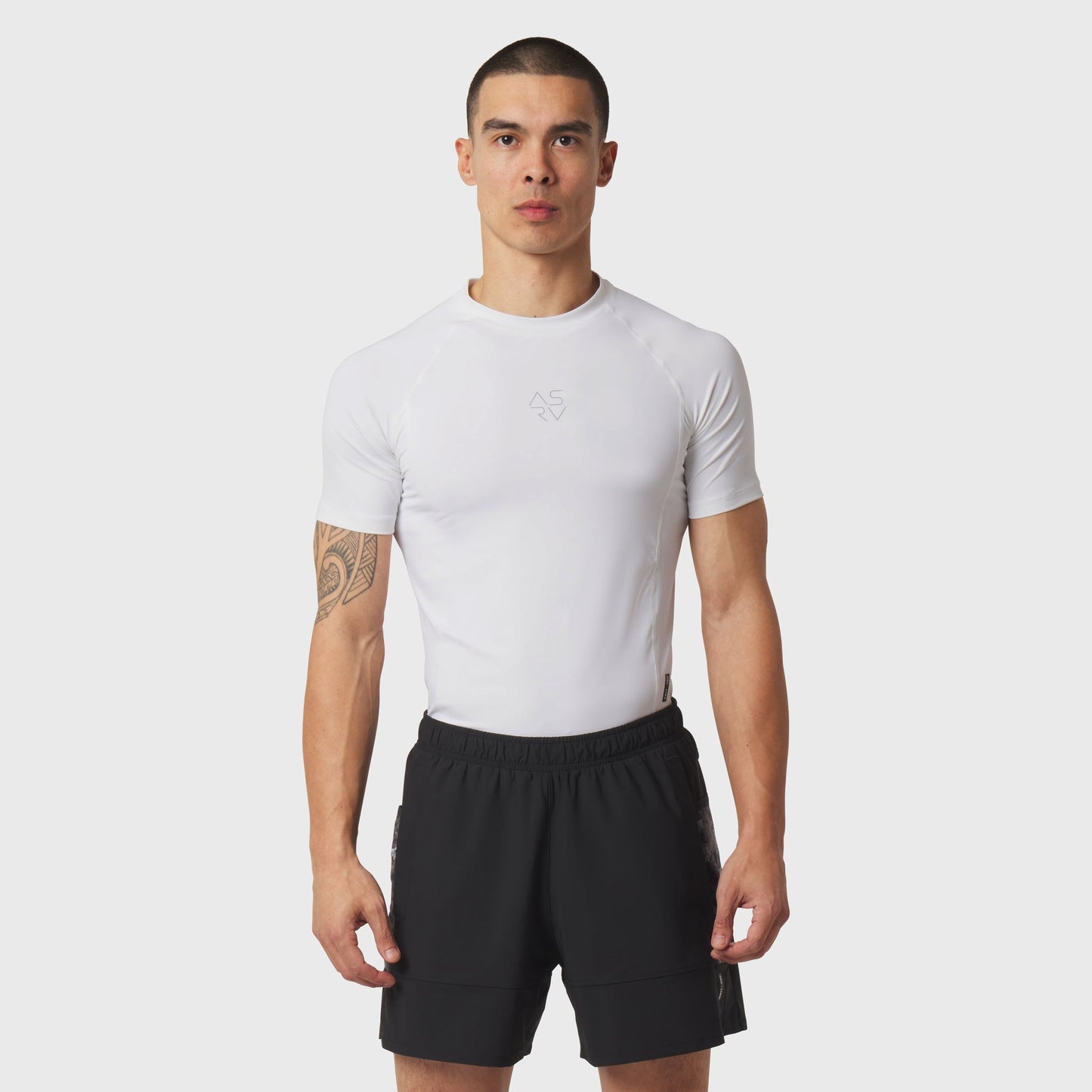 1164. LYCRA® ADAPTIV Baselayer Shortsleeve White | ASRV on sale