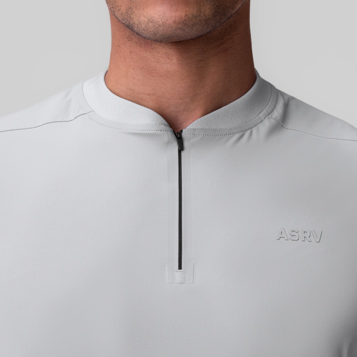 1087. Tetra-Lite® Ice Zip Tee Slate Grey | ASRV Discount