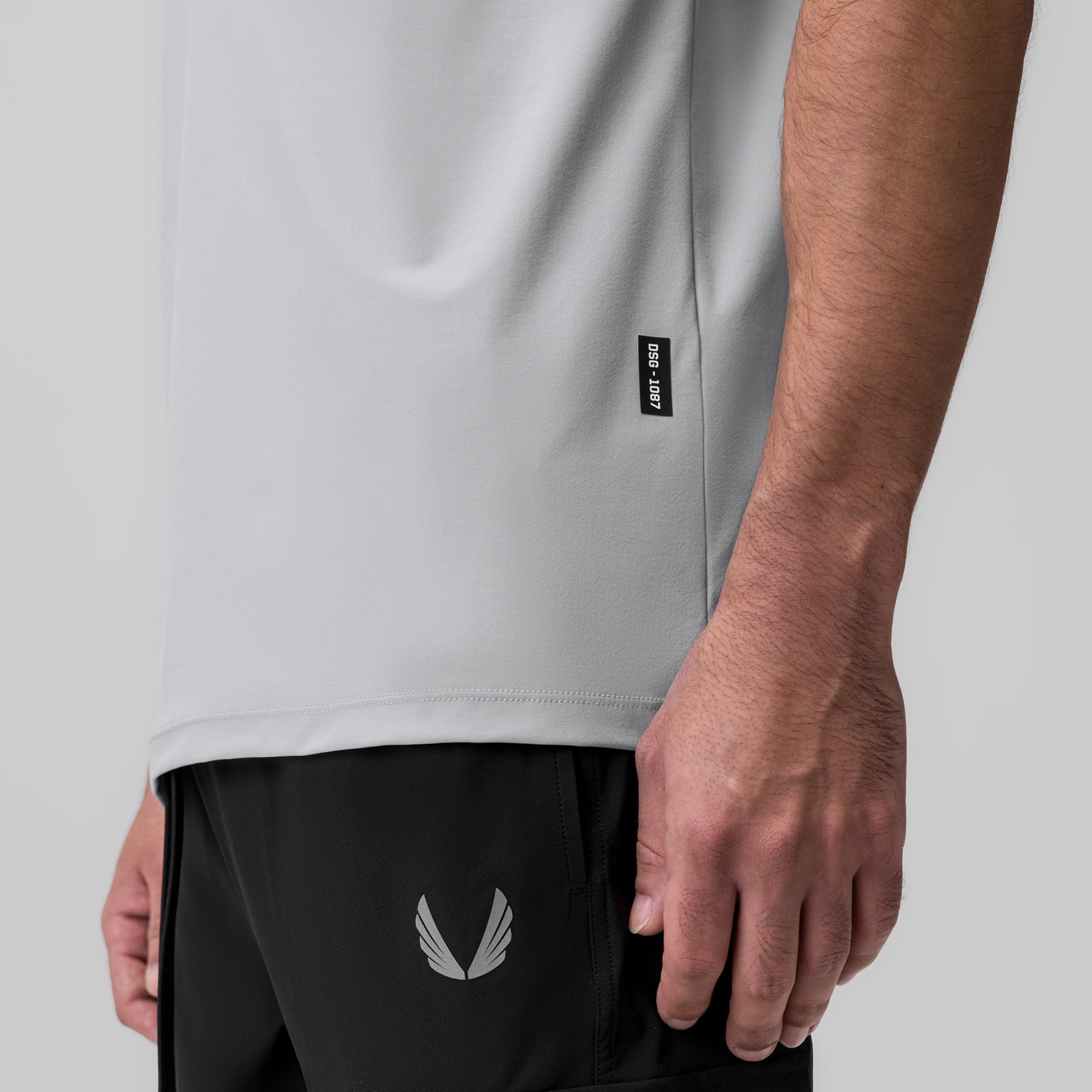1087. Tetra-Lite® Ice Zip Tee Slate Grey | ASRV Discount