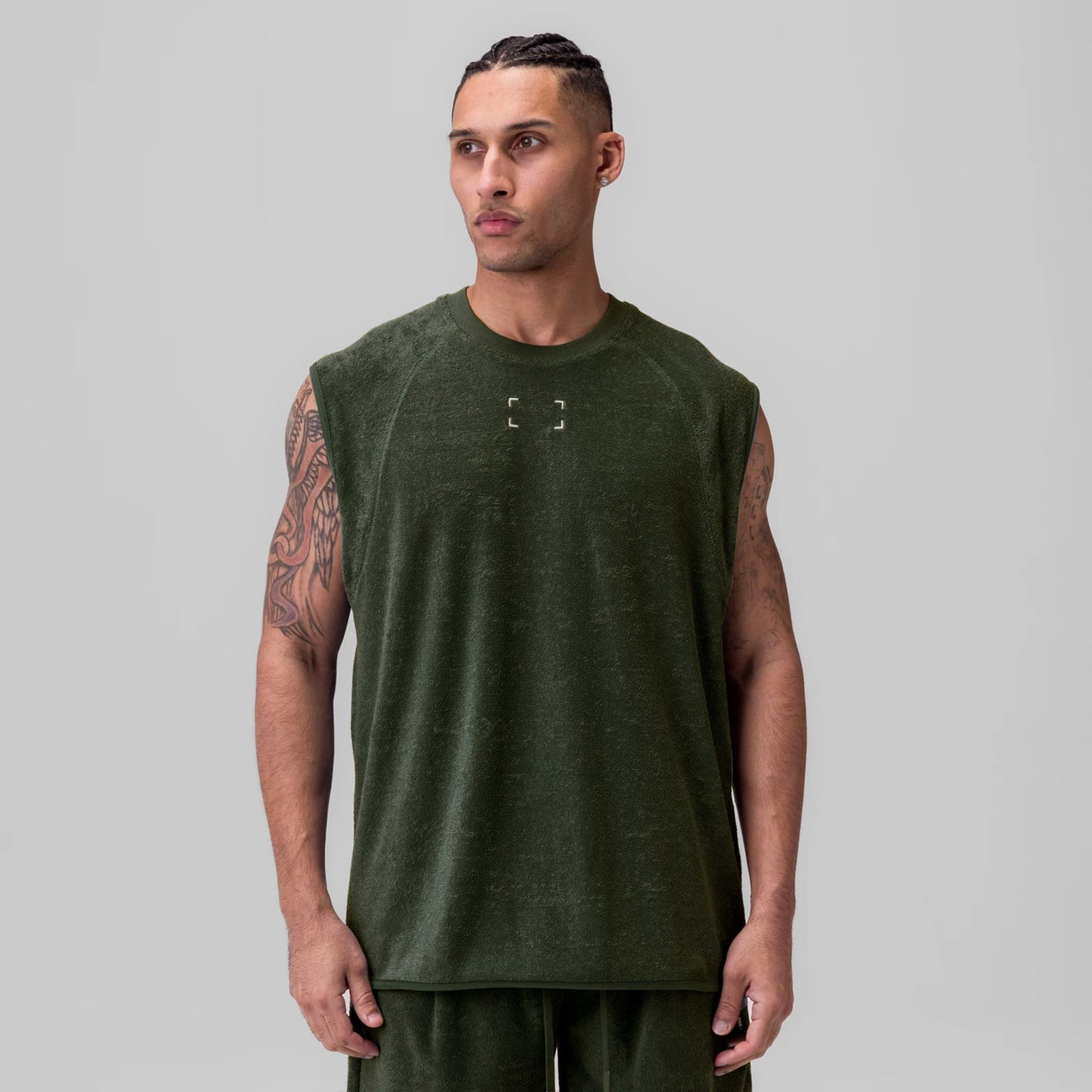 1092. Towel Terry Cutoff Olive | ASRV Discount