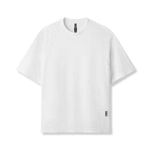 0946. Waffle Knit Oversized Tee White | ASRV near me