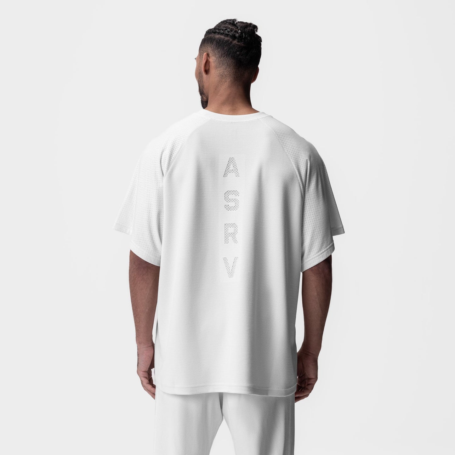 0946. Waffle Knit Oversized Tee White | ASRV near me