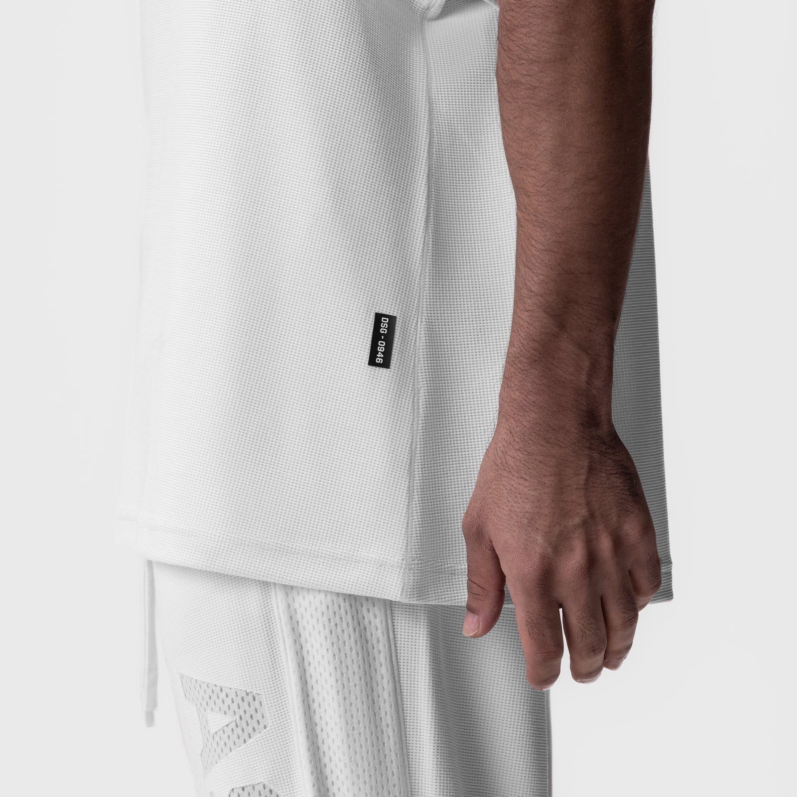 0946. Waffle Knit Oversized Tee White | ASRV near me