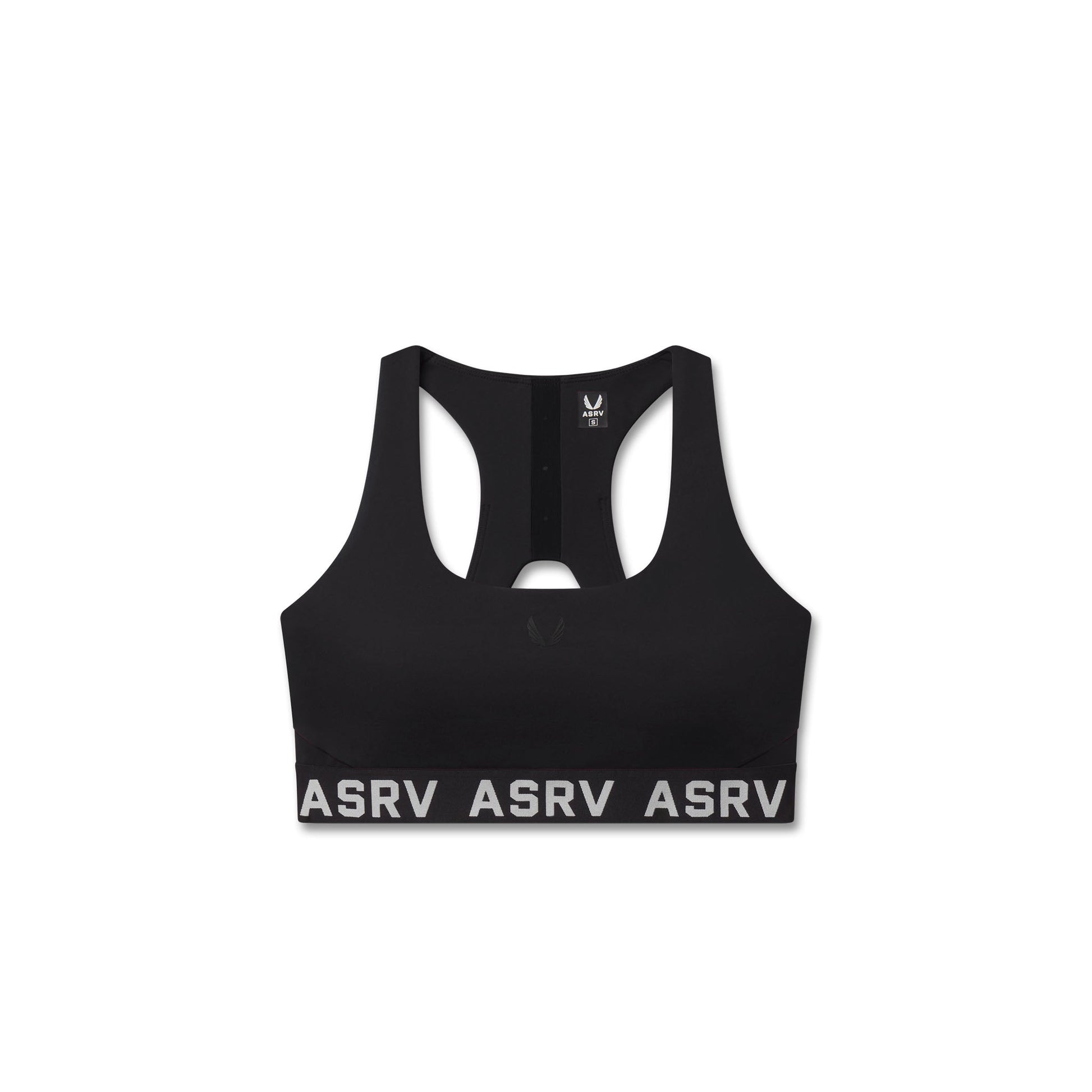 W083. LYCRA® ADAPTIV Racerback Sports Bra Black | ASRV on sale