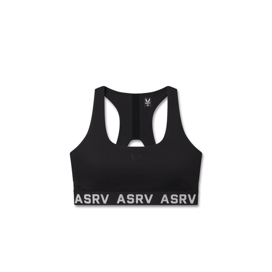 W083. LYCRA® ADAPTIV Racerback Sports Bra Black | ASRV on sale