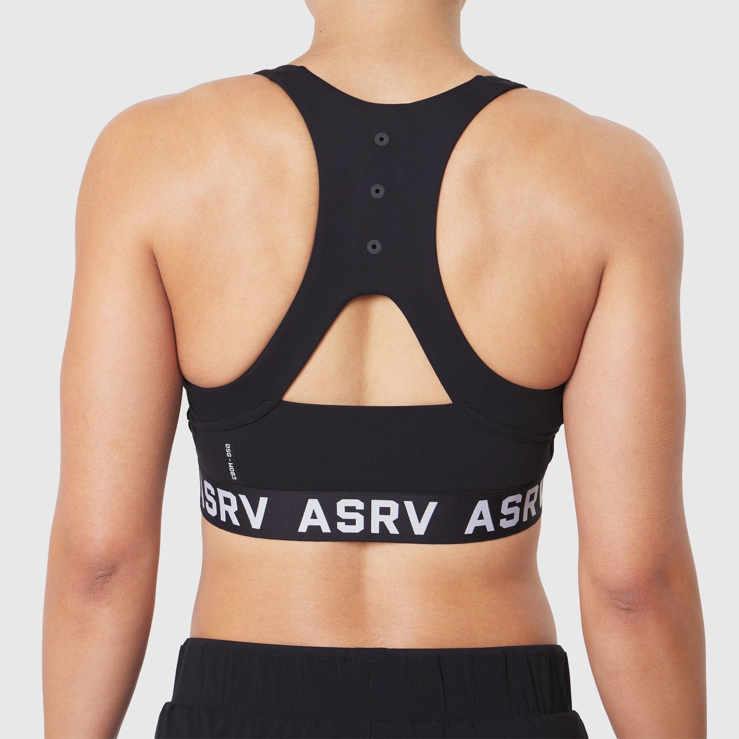 W083. LYCRA® ADAPTIV Racerback Sports Bra Black | ASRV on sale