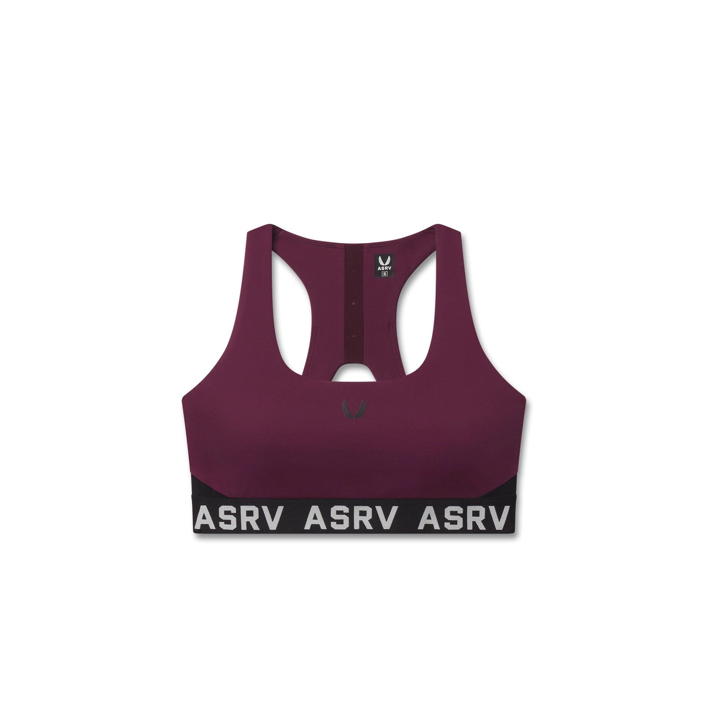 W083. LYCRA® ADAPTIV Racerback Sports Bra Merlot | ASRV discount