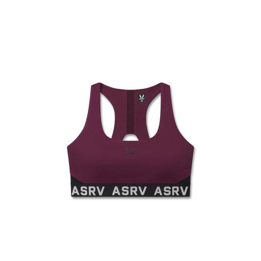 W083. LYCRA® ADAPTIV Racerback Sports Bra Merlot | ASRV discount