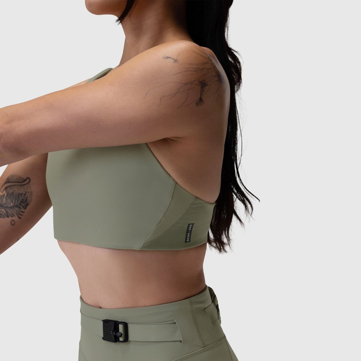 W039. LYCRA® Hybrid Sports Bra Sage | ASRV near me
