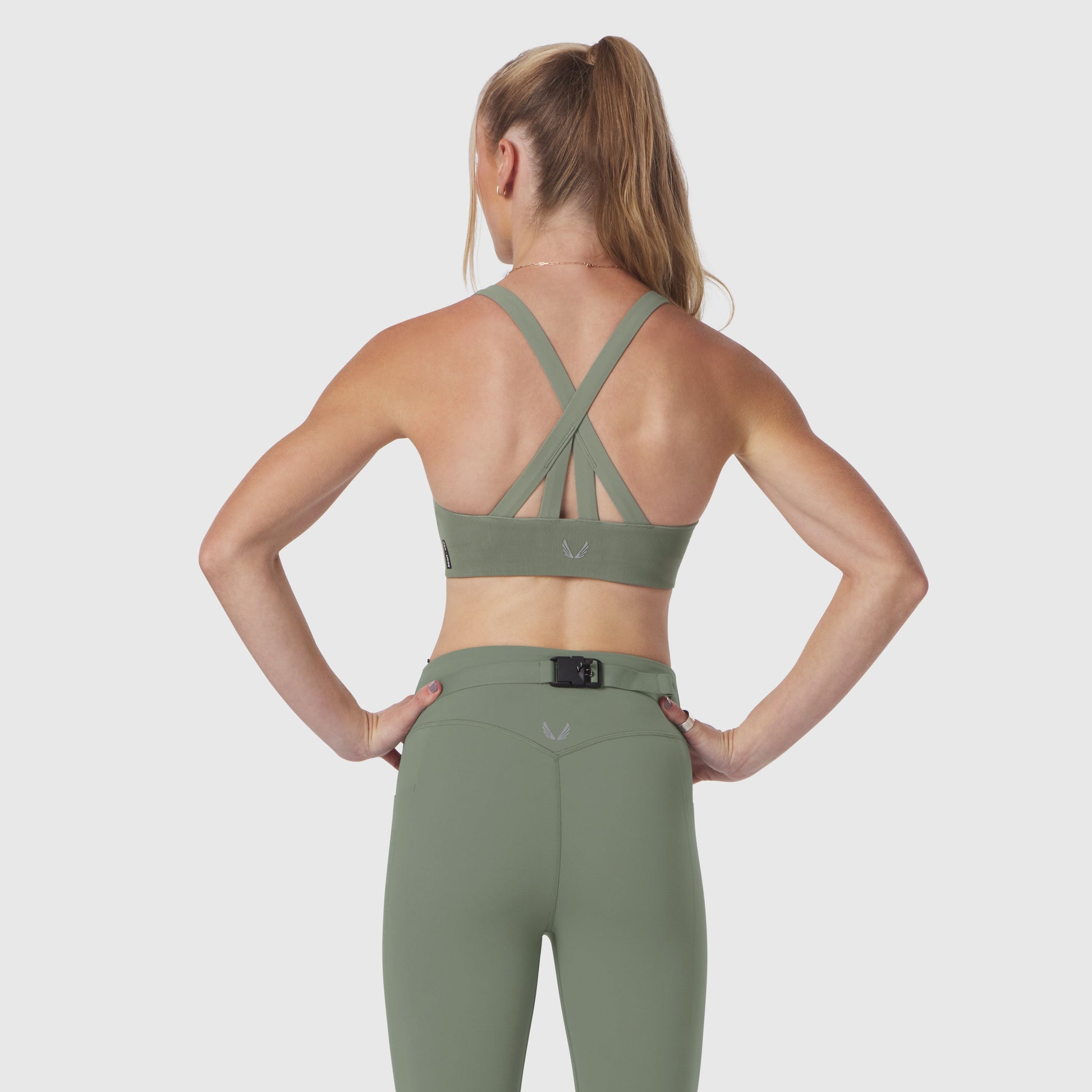 W039. LYCRA® Hybrid Sports Bra Sage | ASRV near me