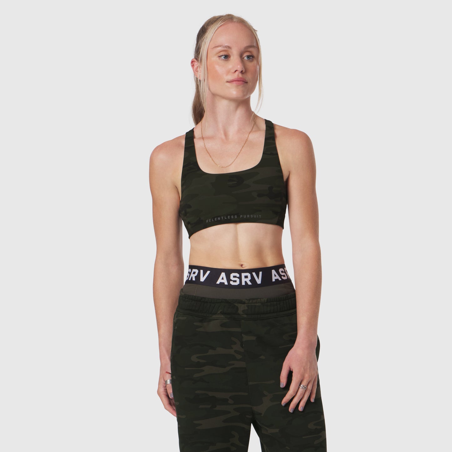 W039. LYCRA® Hybrid Sports Bra Dark Camo | ASRV sale