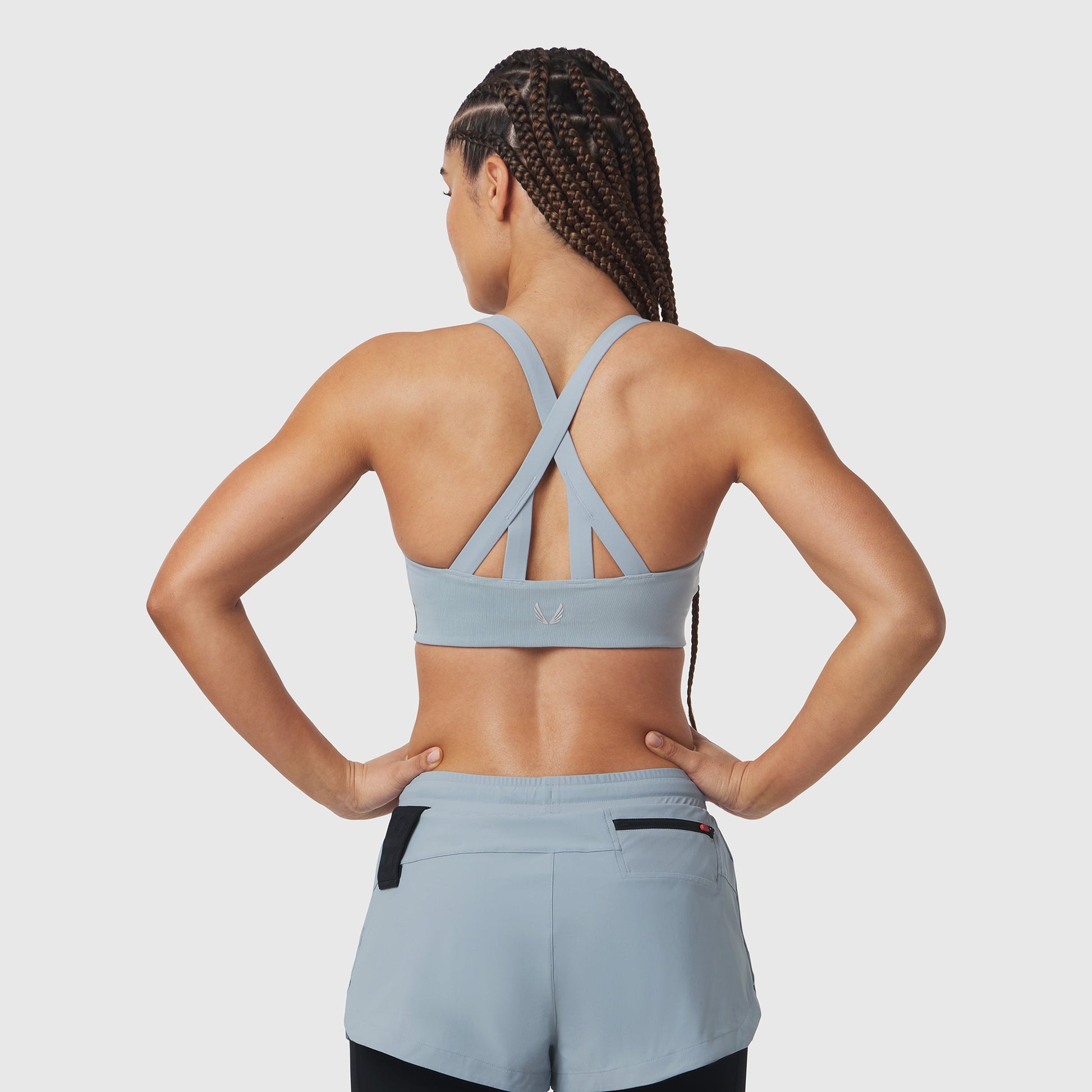 W039. LYCRA® Hybrid Sports Bra Light Sky | ASRV on sale