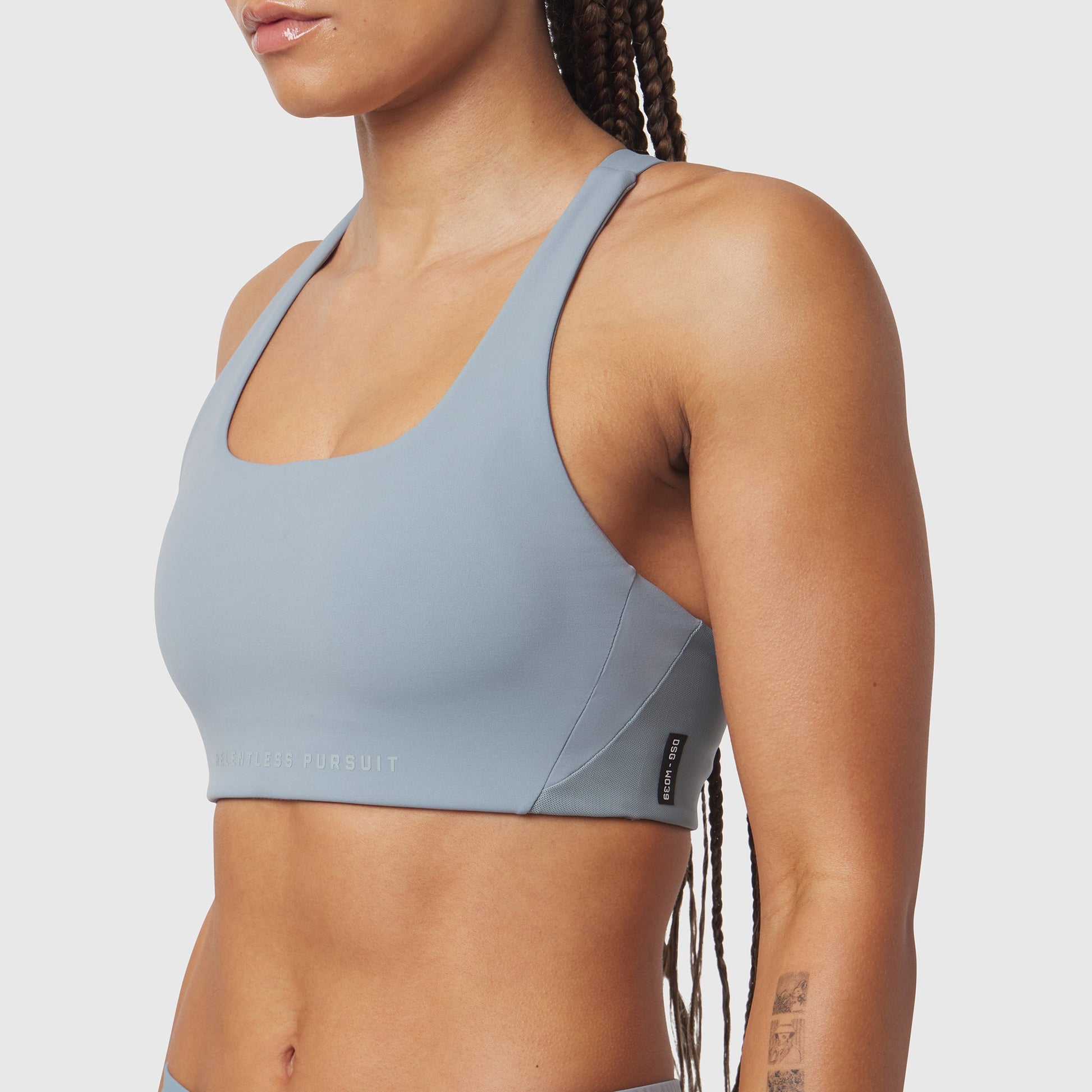 W039. LYCRA® Hybrid Sports Bra Light Sky | ASRV on sale