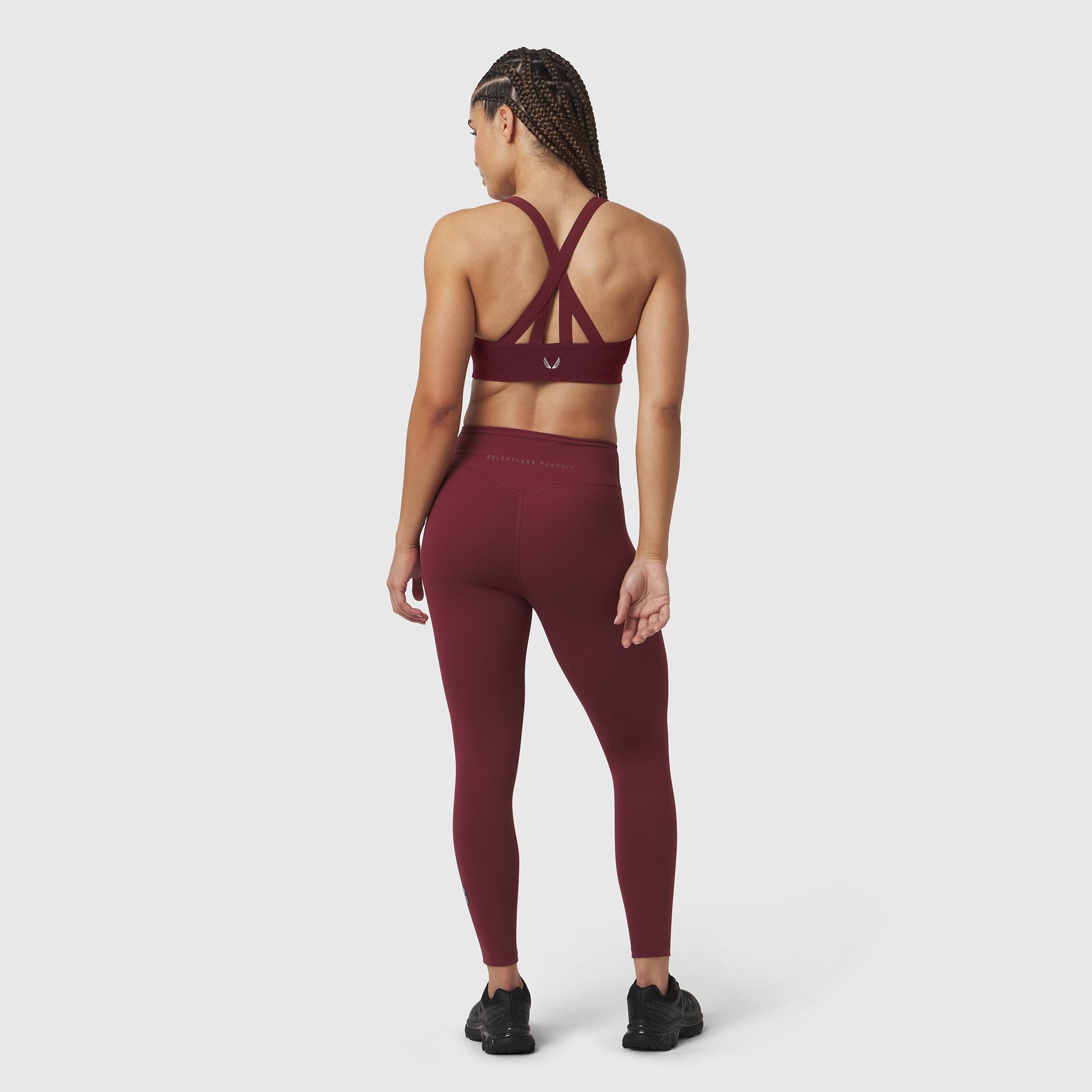 W039. LYCRA® Hybrid Sports Bra Crimson | ASRV for sale