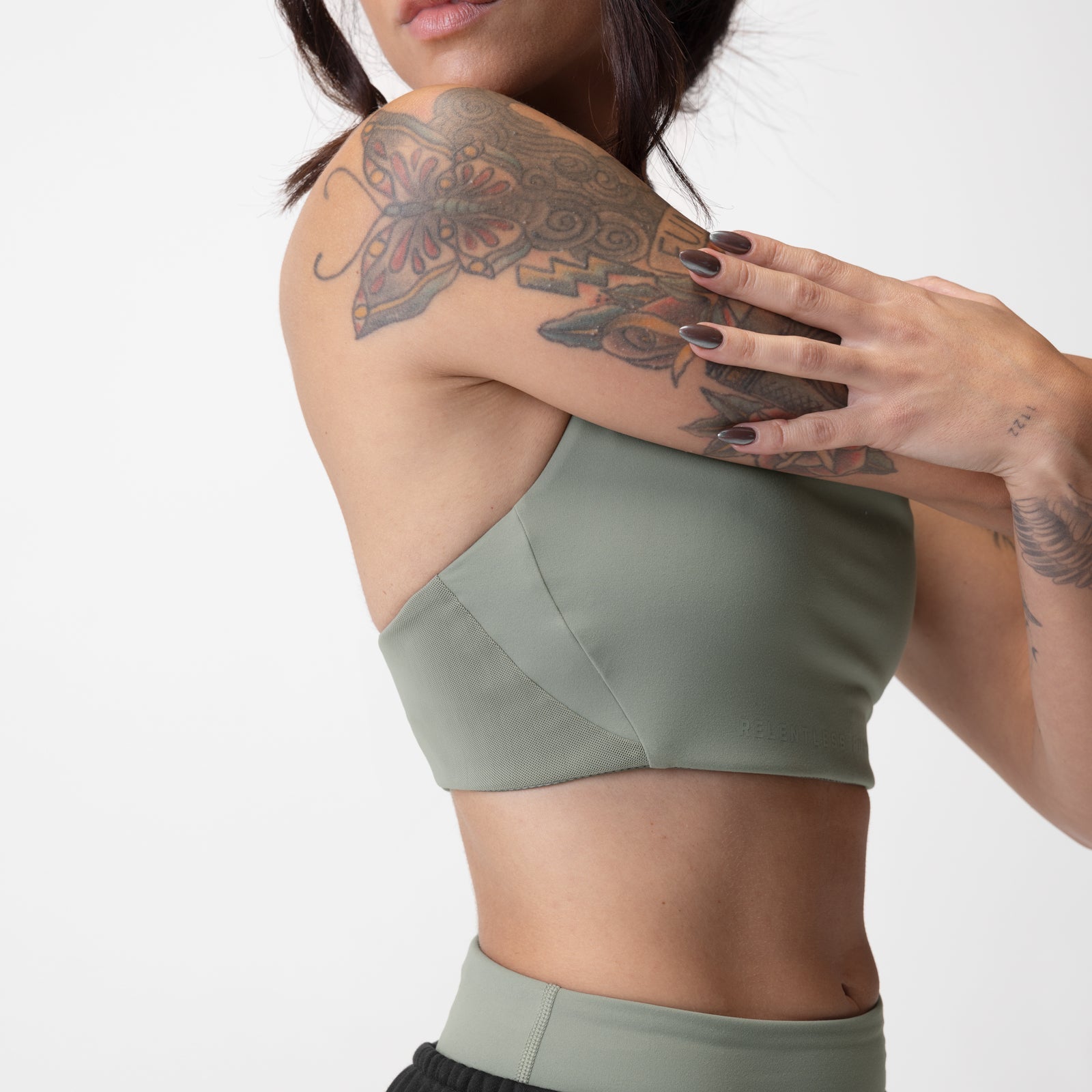 ASRV x Equinox Lycra® Hybrid Sports Bra Sage | ASRV Online