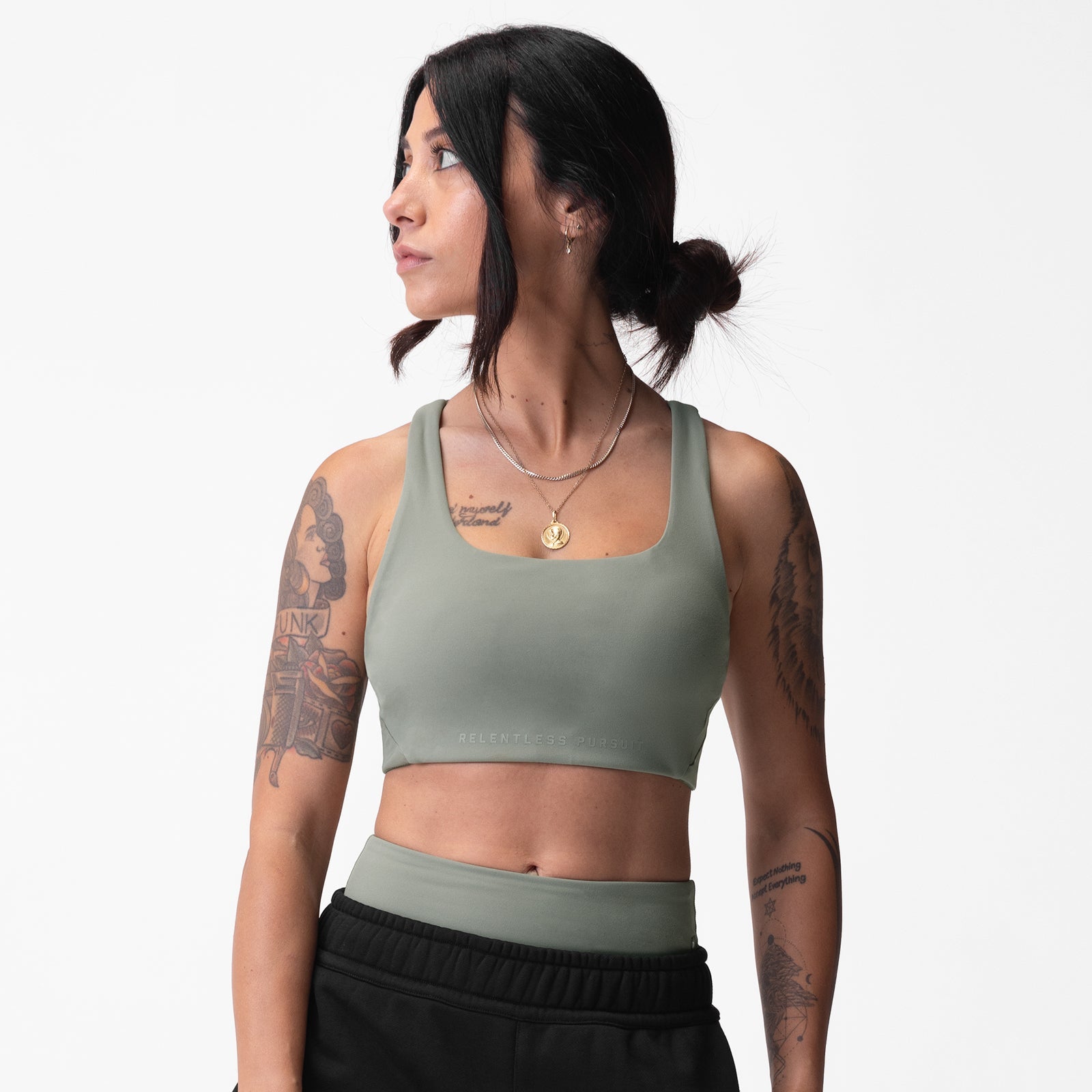 ASRV x Equinox Lycra® Hybrid Sports Bra Sage | ASRV Online