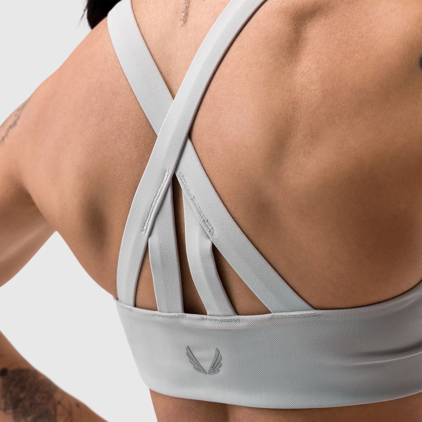 W039. LYCRA® Hybrid Sports Bra Slate Grey | ASRV near me