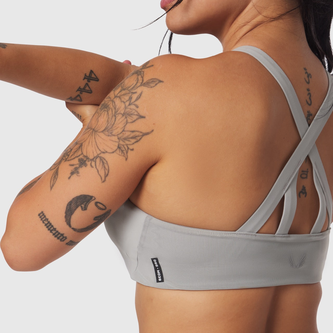 W039. LYCRA® Hybrid Sports Bra Slate Grey | ASRV near me