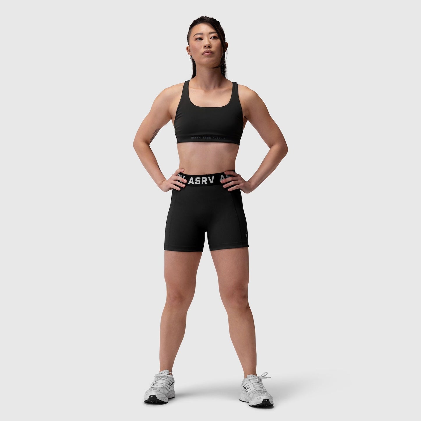 W039. LYCRA® Hybrid Sports Bra Black | ASRV sale