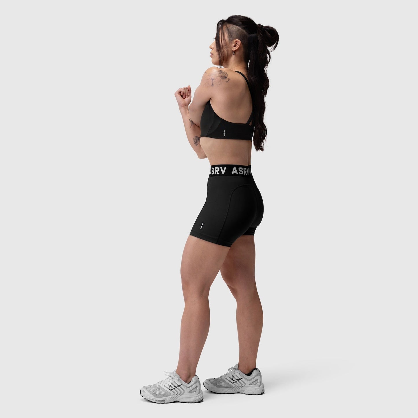 W039. LYCRA® Hybrid Sports Bra Black | ASRV sale