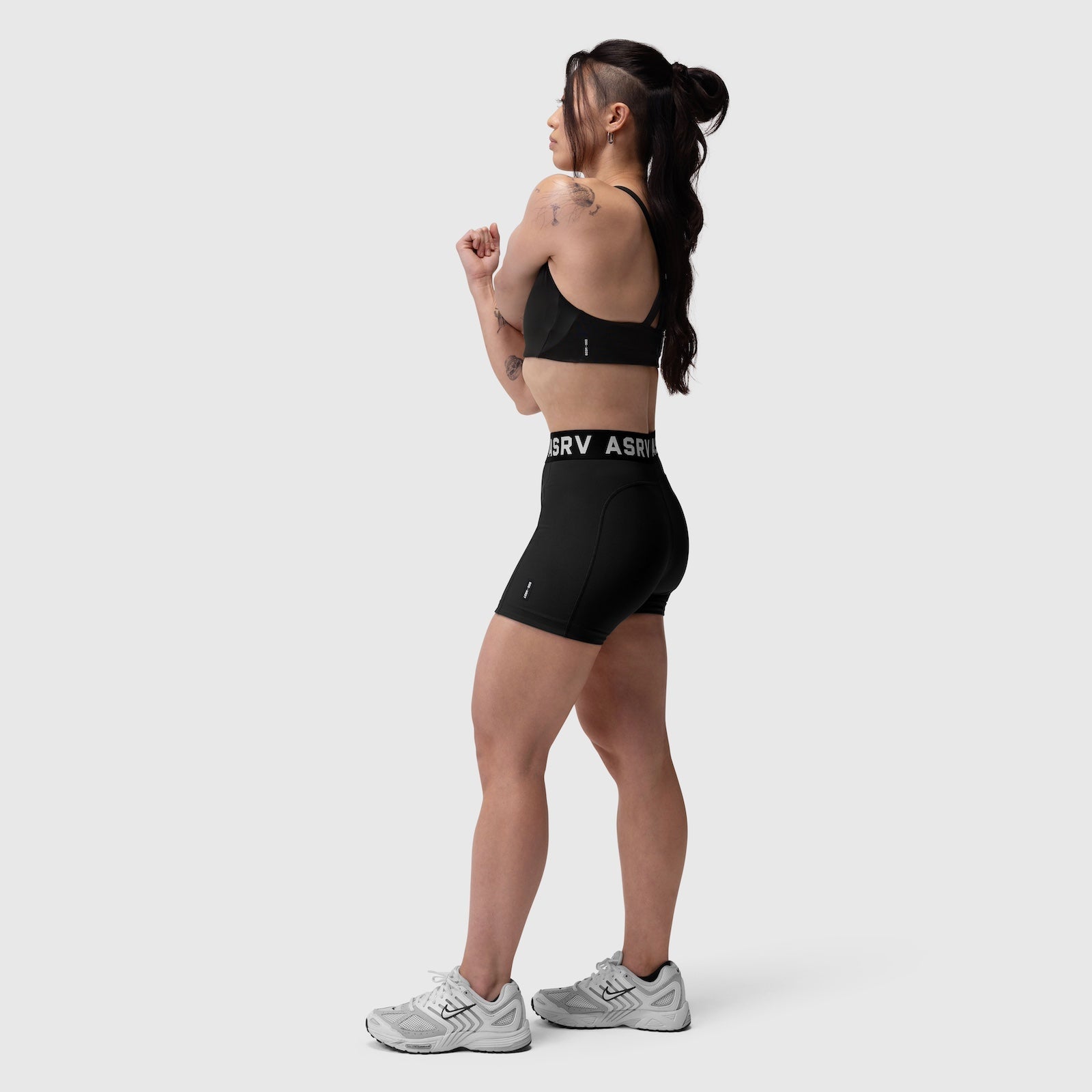 W039. LYCRA® Hybrid Sports Bra Black | ASRV sale