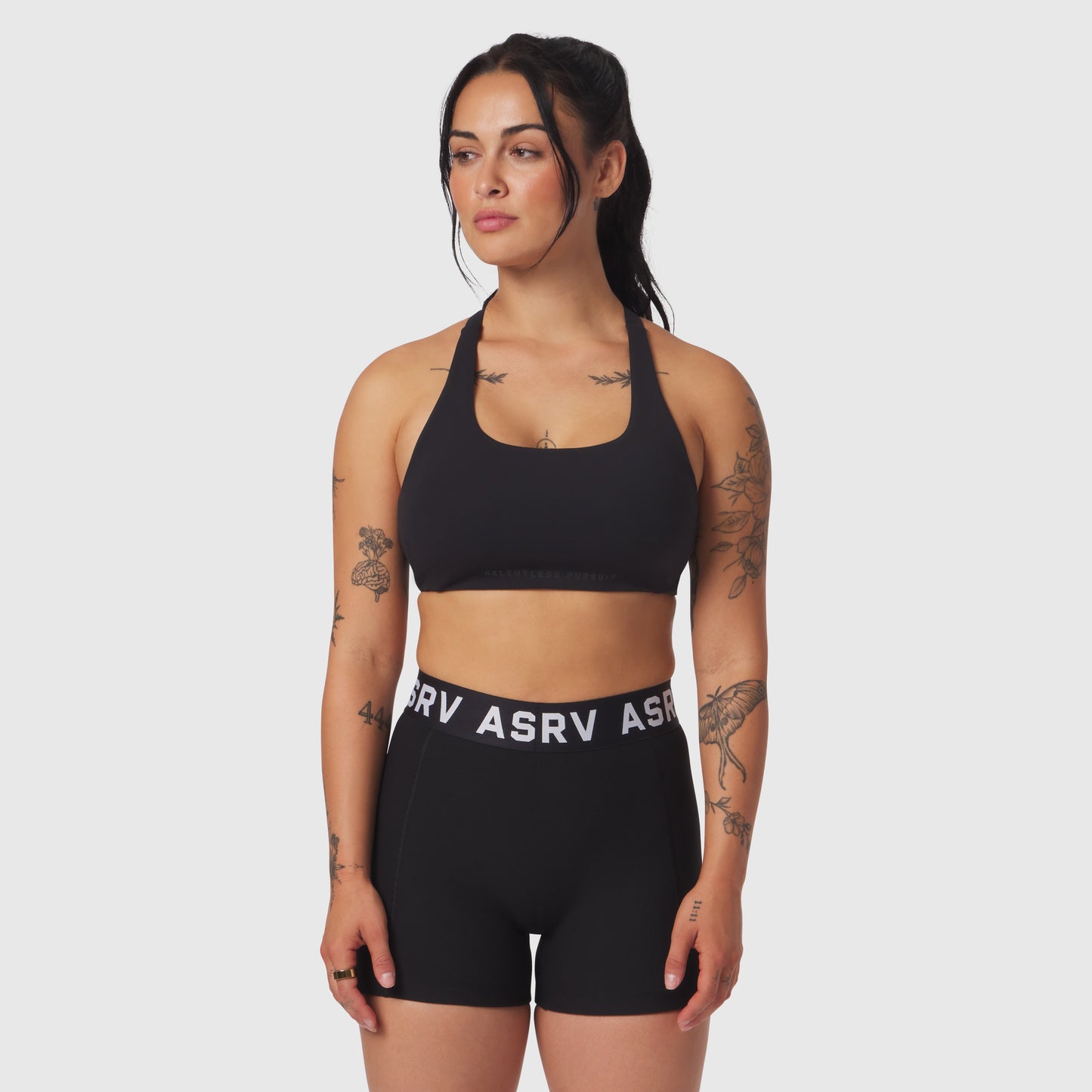 W039. LYCRA® Hybrid Sports Bra Black | ASRV sale
