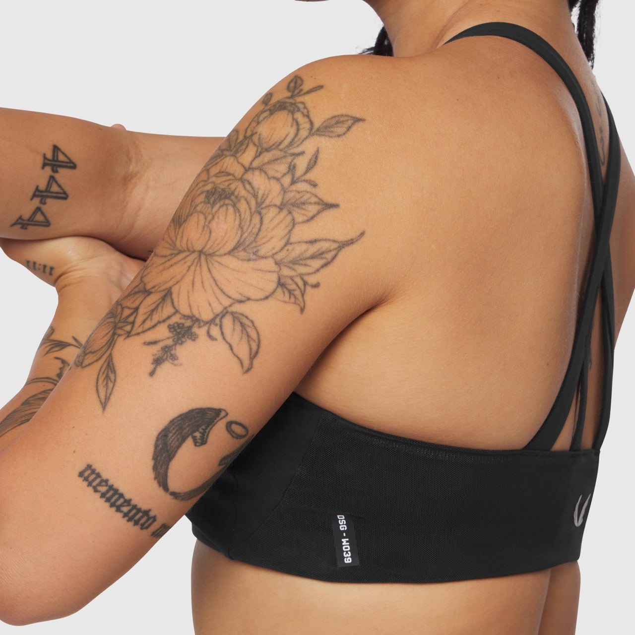 W039. LYCRA® Hybrid Sports Bra Black | ASRV sale