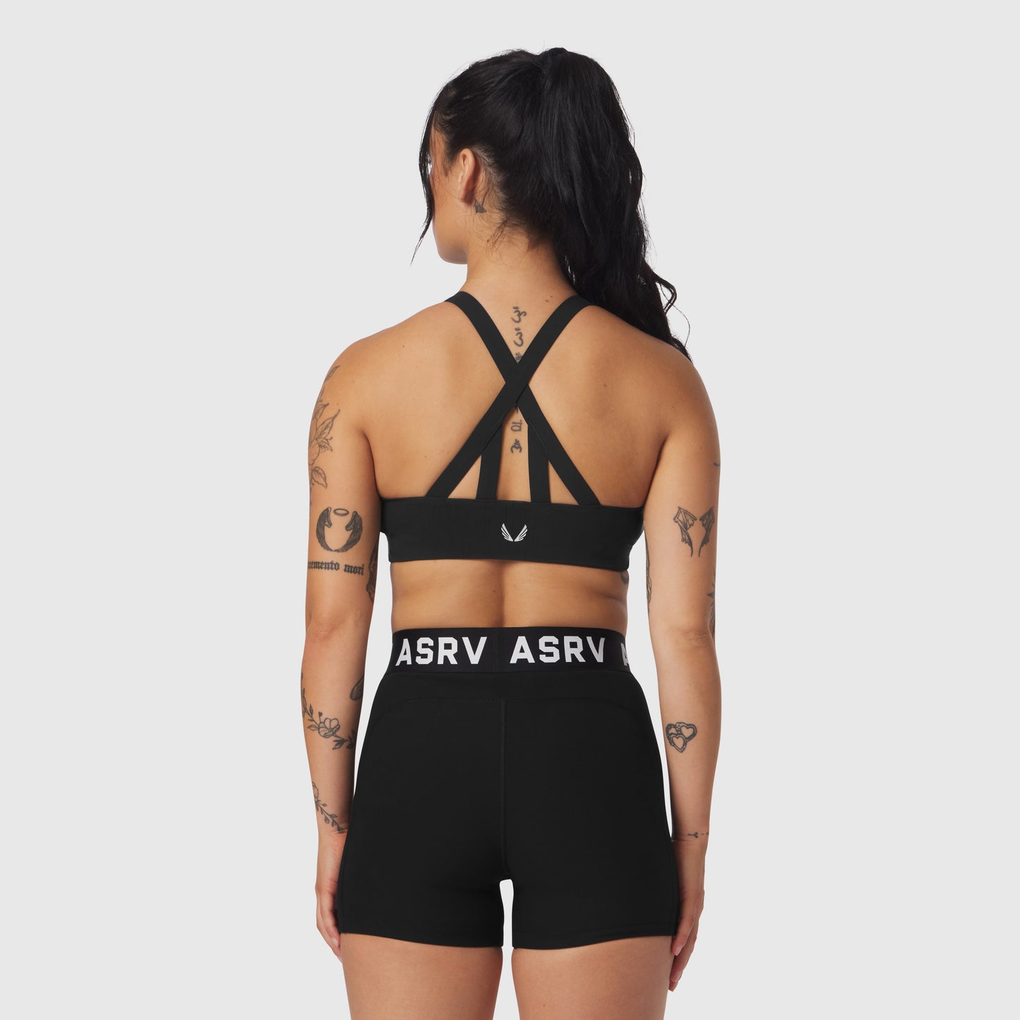 W039. LYCRA® Hybrid Sports Bra Black | ASRV sale