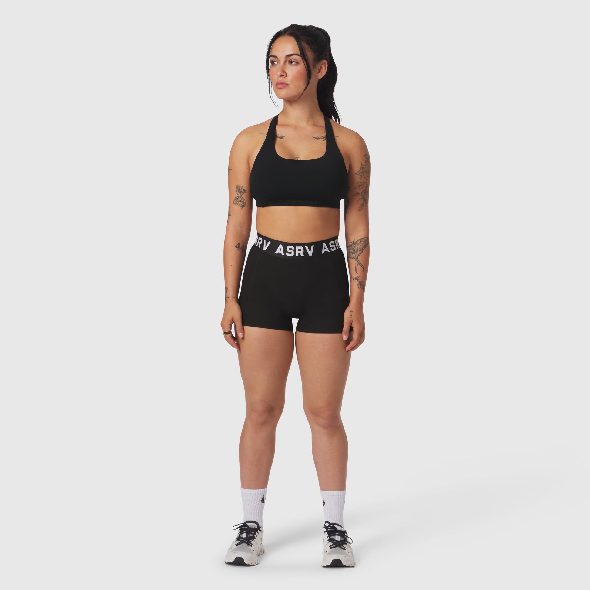 W039. LYCRA® Hybrid Sports Bra Black | ASRV sale