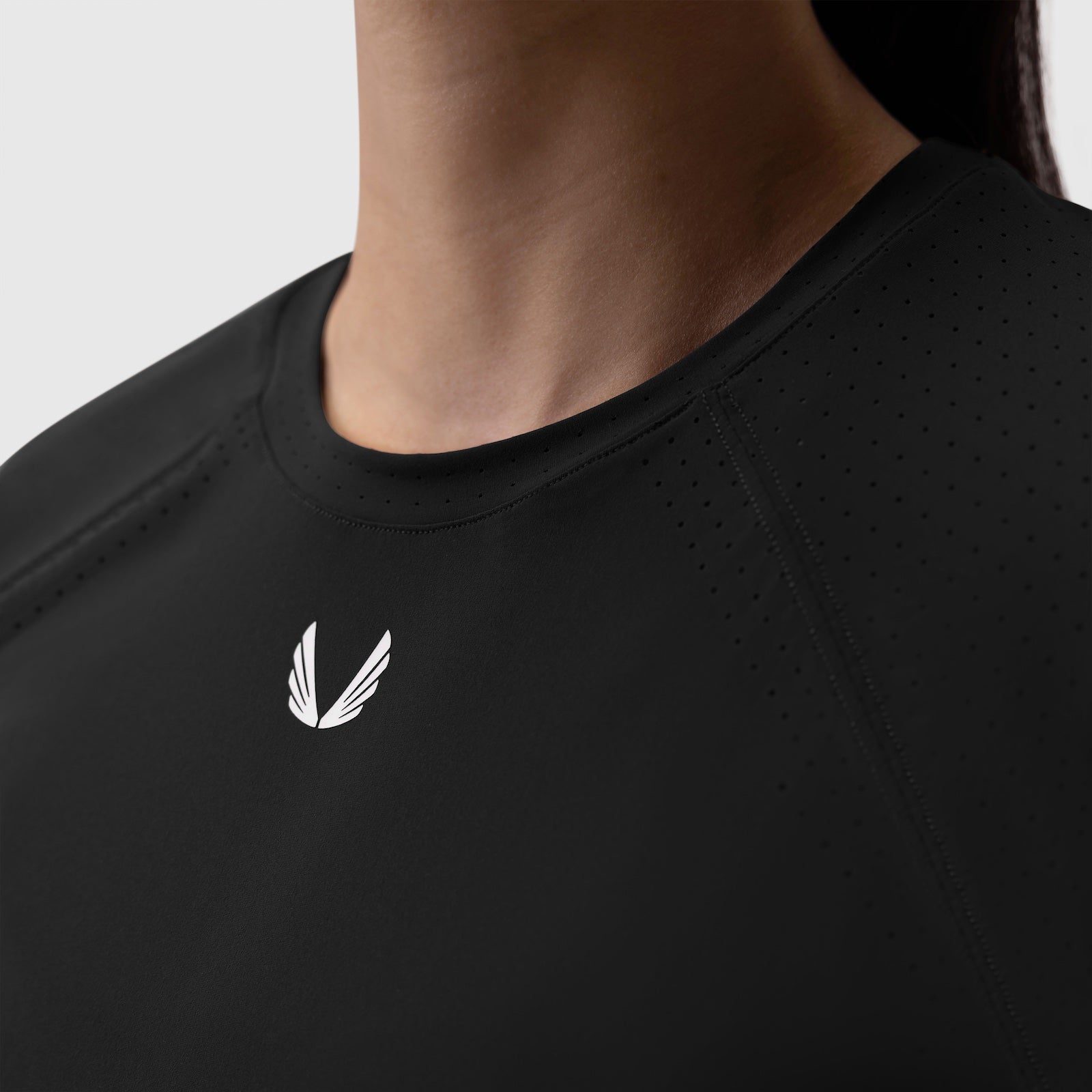 W017. Laser-Vent™ Established Tee Black | ASRV on sale