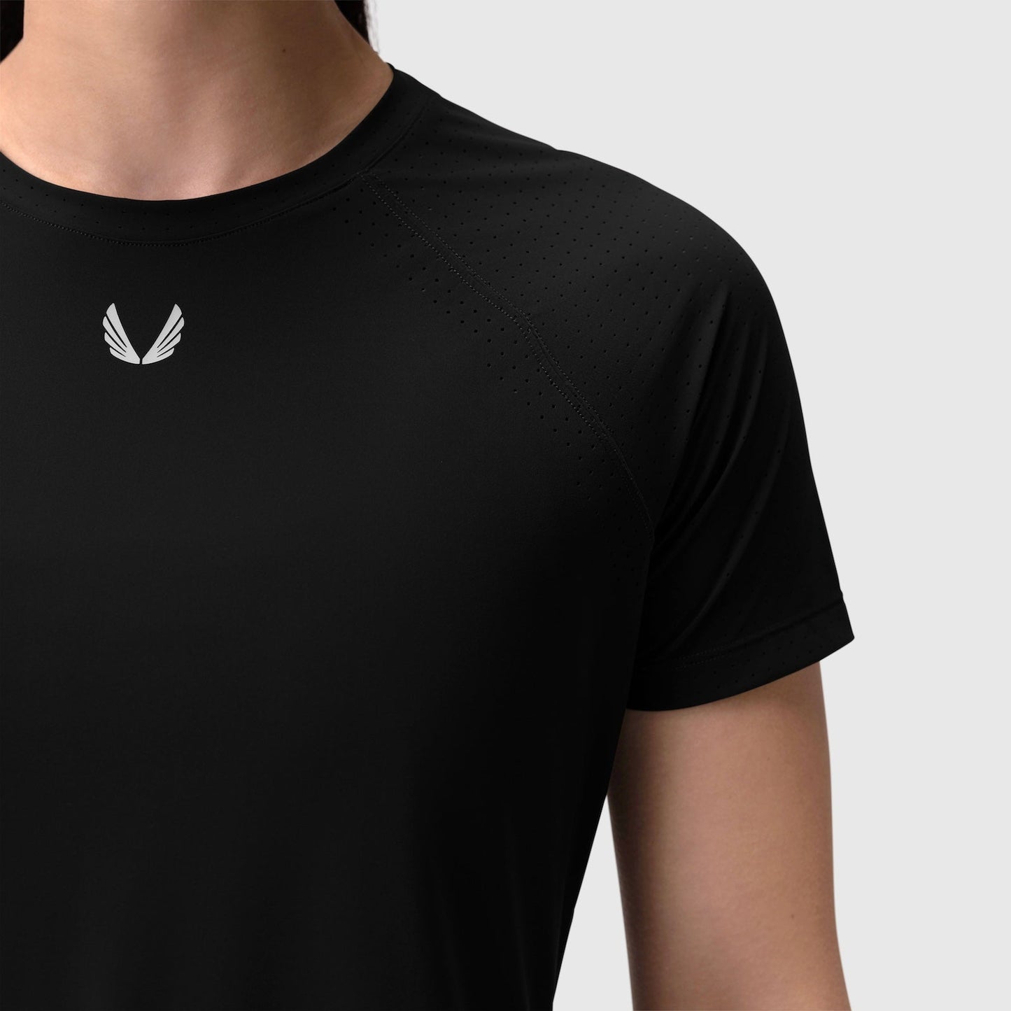 W017. Laser-Vent™ Established Tee Black | ASRV on sale