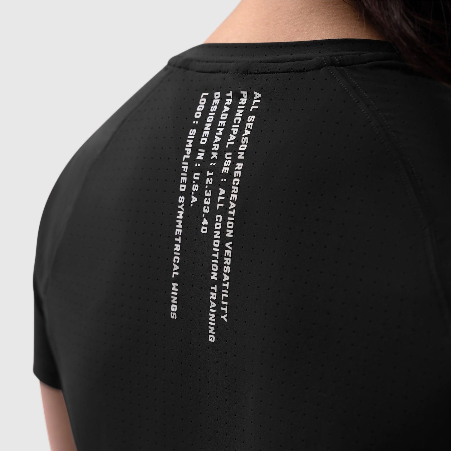 W017. Laser-Vent™ Established Tee Black | ASRV on sale