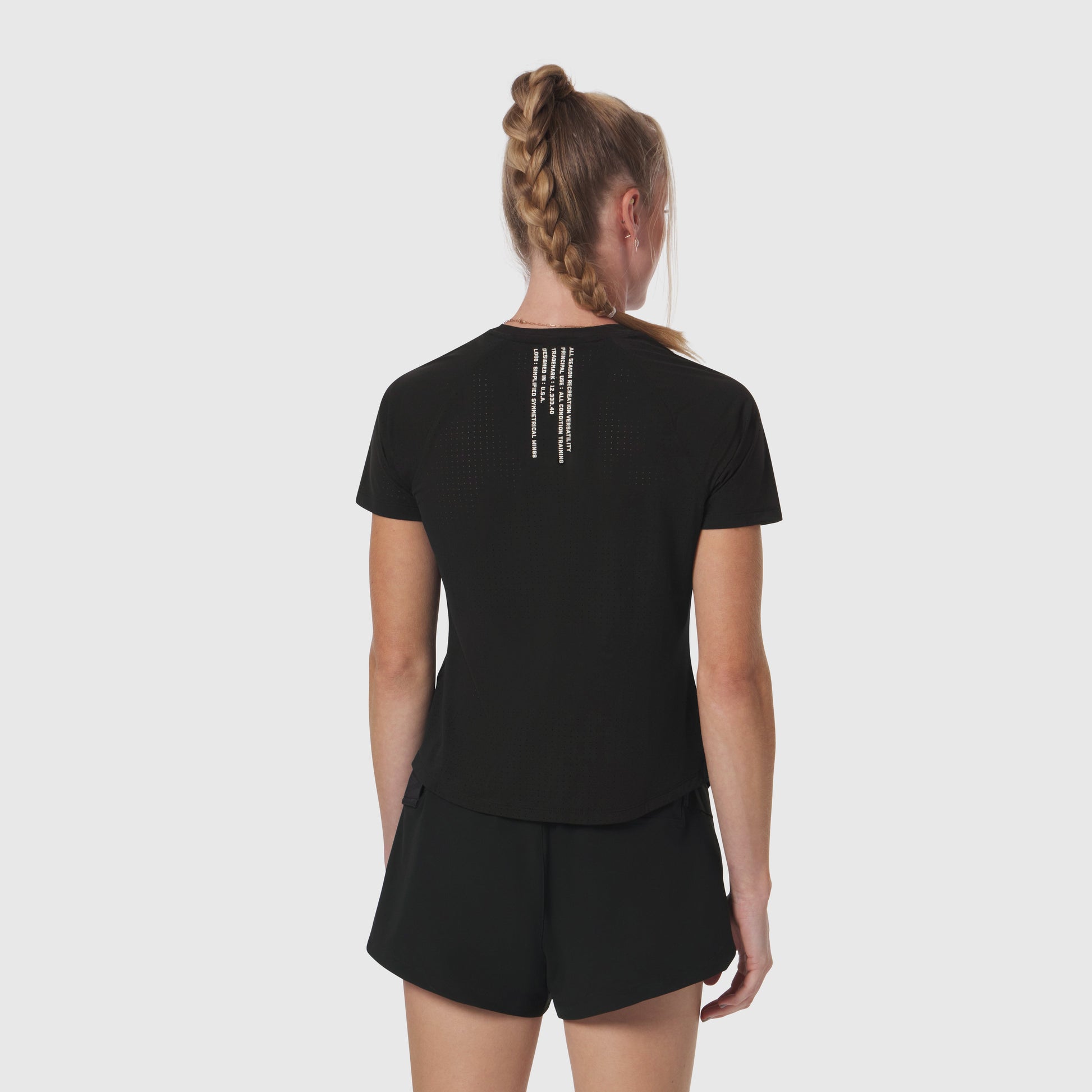 W017. Laser-Vent™ Established Tee Black | ASRV on sale