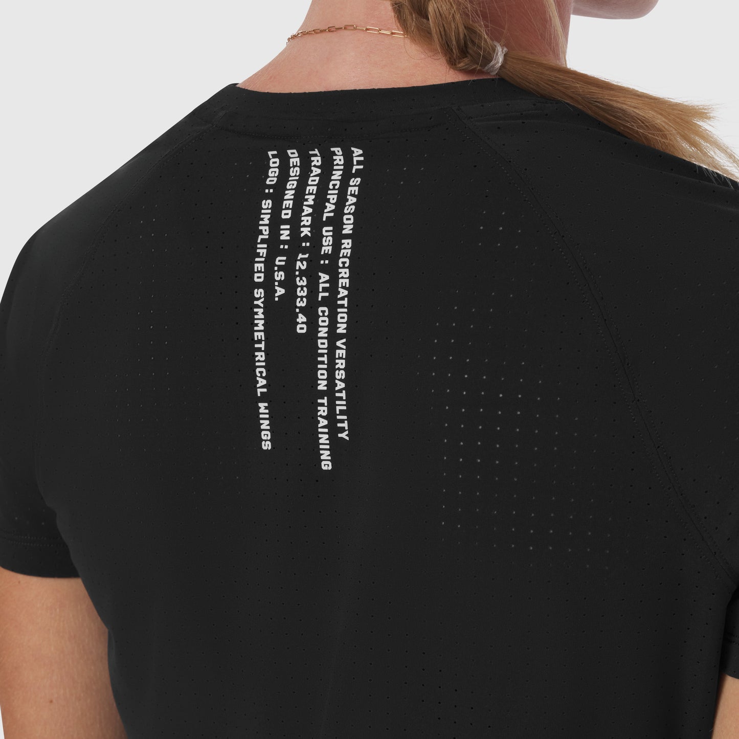 W017. Laser-Vent™ Established Tee Black | ASRV on sale