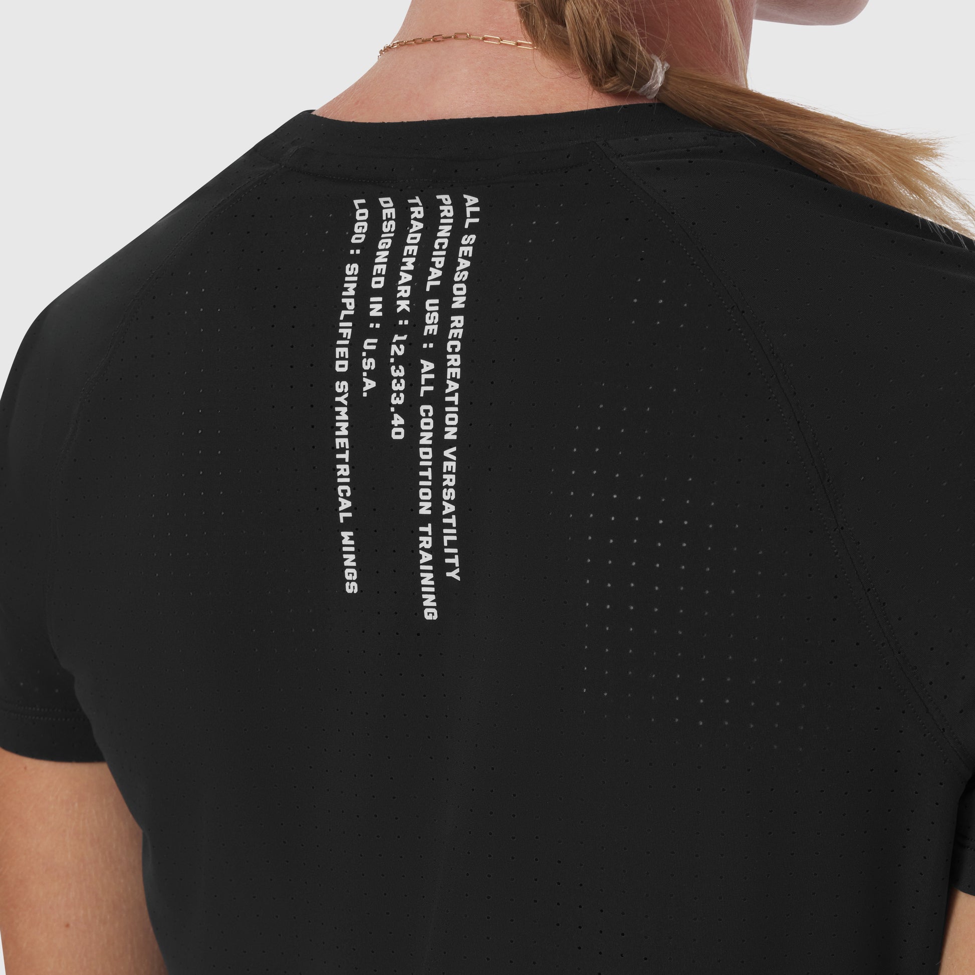 W017. Laser-Vent™ Established Tee Black | ASRV on sale