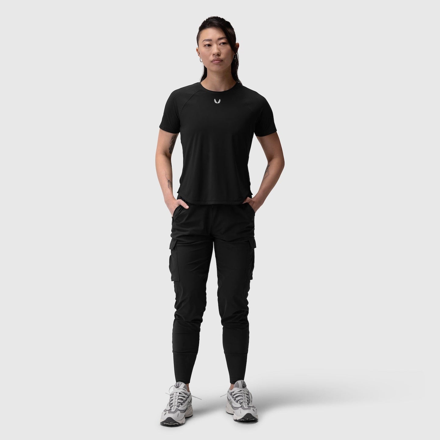 W017. Laser-Vent™ Established Tee Black | ASRV on sale
