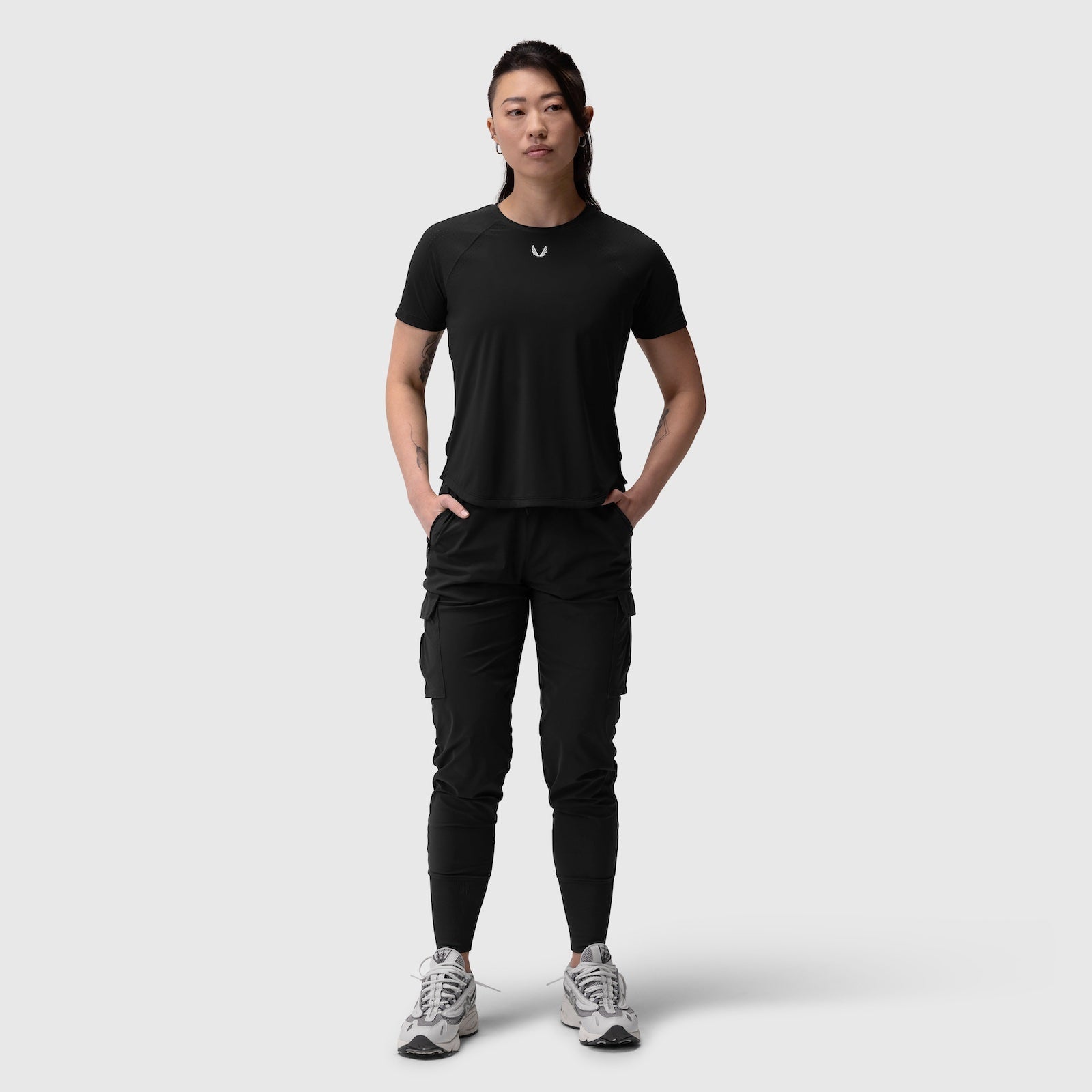 W017. Laser-Vent™ Established Tee Black | ASRV on sale
