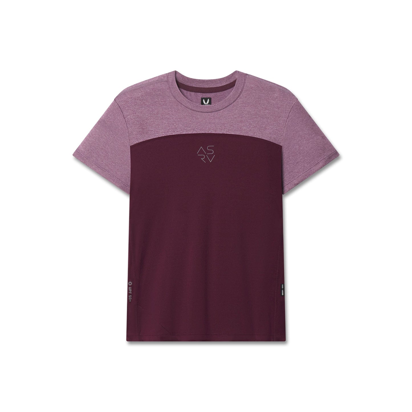 W086. AEROSILVER® UPF50+ Run Tee Merlot | ASRV Online