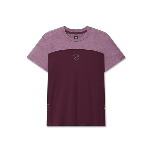 W086. AEROSILVER® UPF50+ Run Tee Merlot | ASRV Online