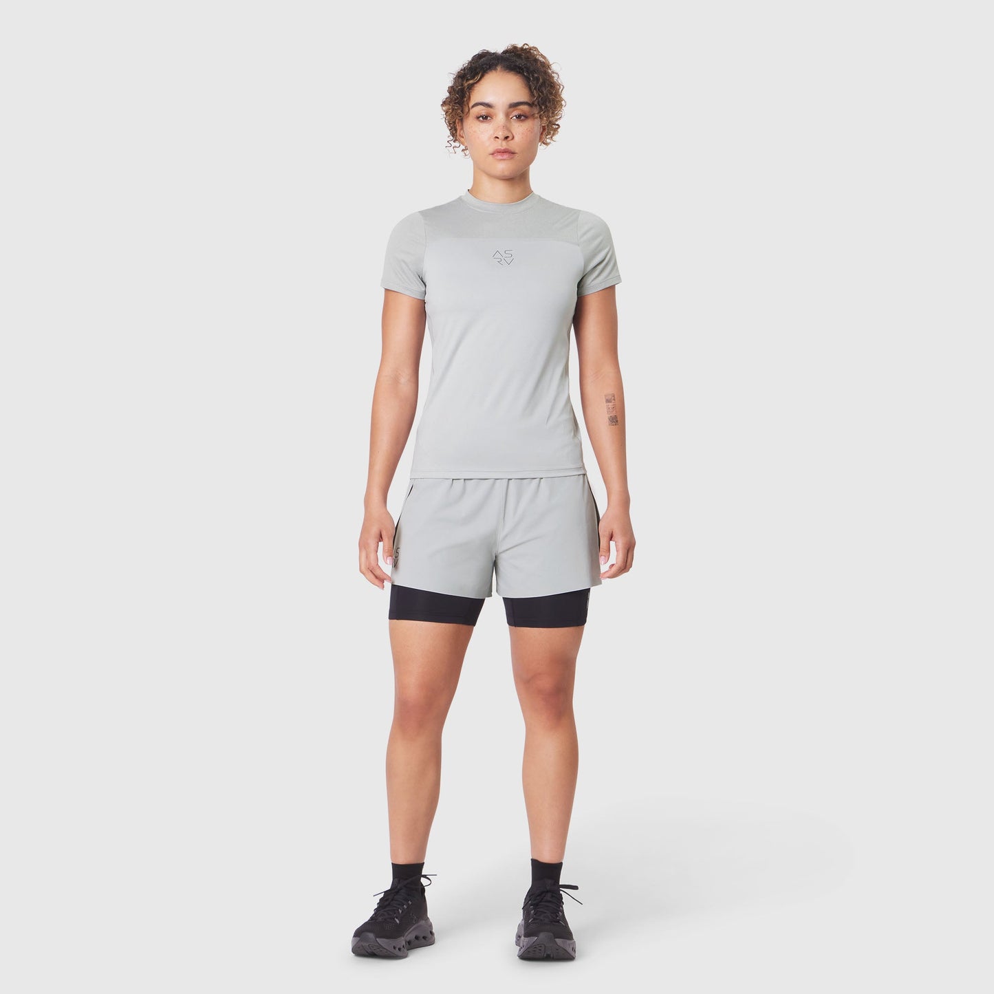 W086. AEROSILVER® UPF50+ Run Tee Slate Grey | ASRV Discount