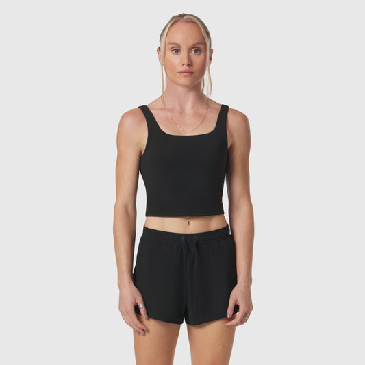 W022. LYCRA® 2-in-1 Tank Top Black | ASRV sale