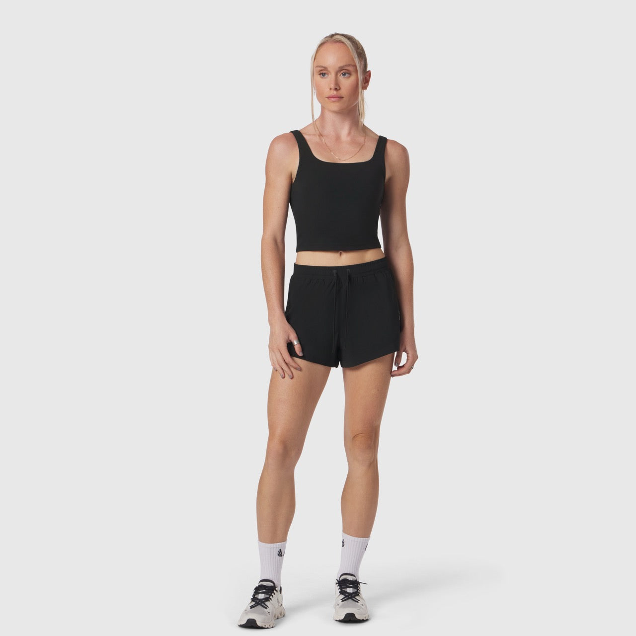 W022. LYCRA® 2-in-1 Tank Top Black | ASRV sale