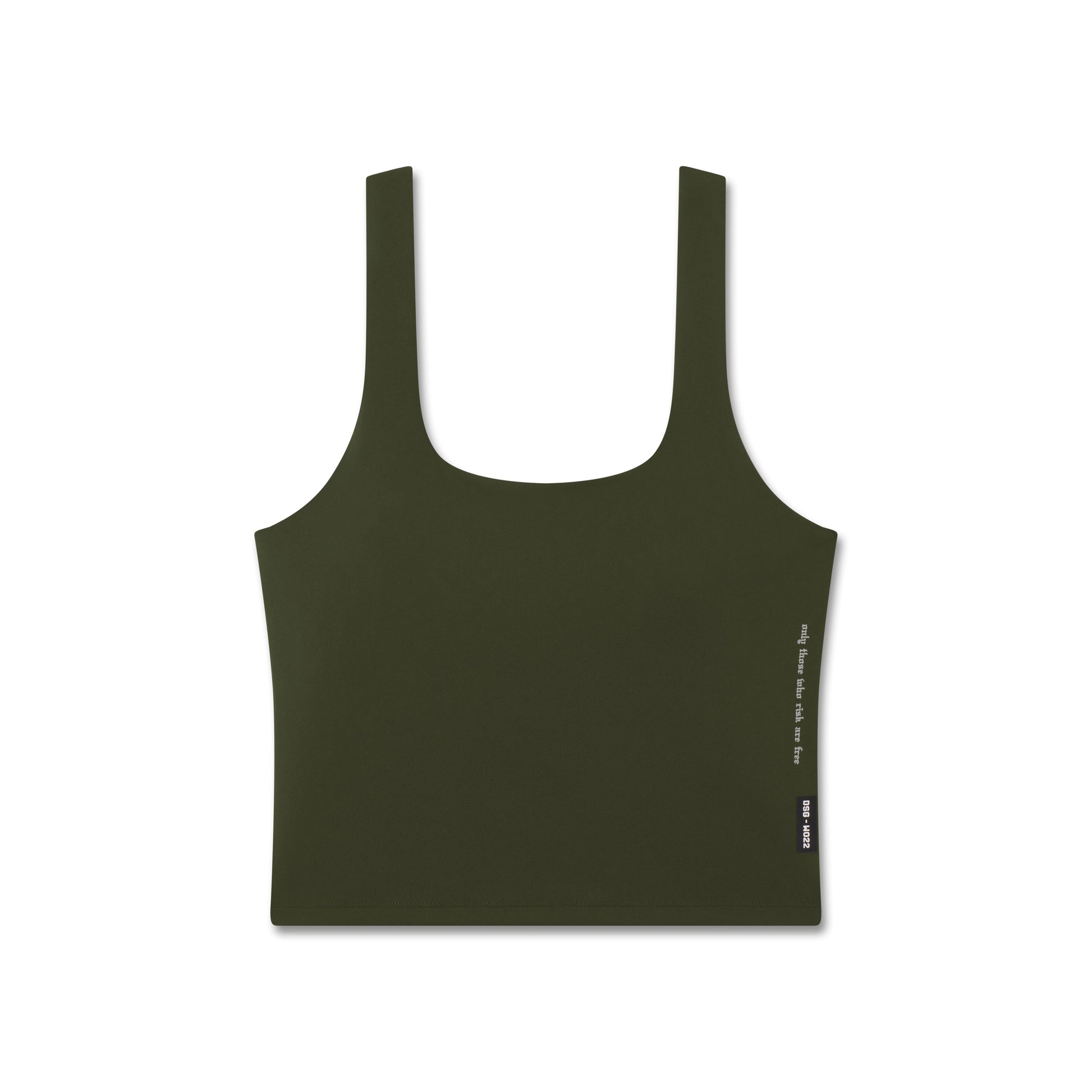 W022. LYCRA® 2-in-1 Tank Top Olive | ASRV on sale