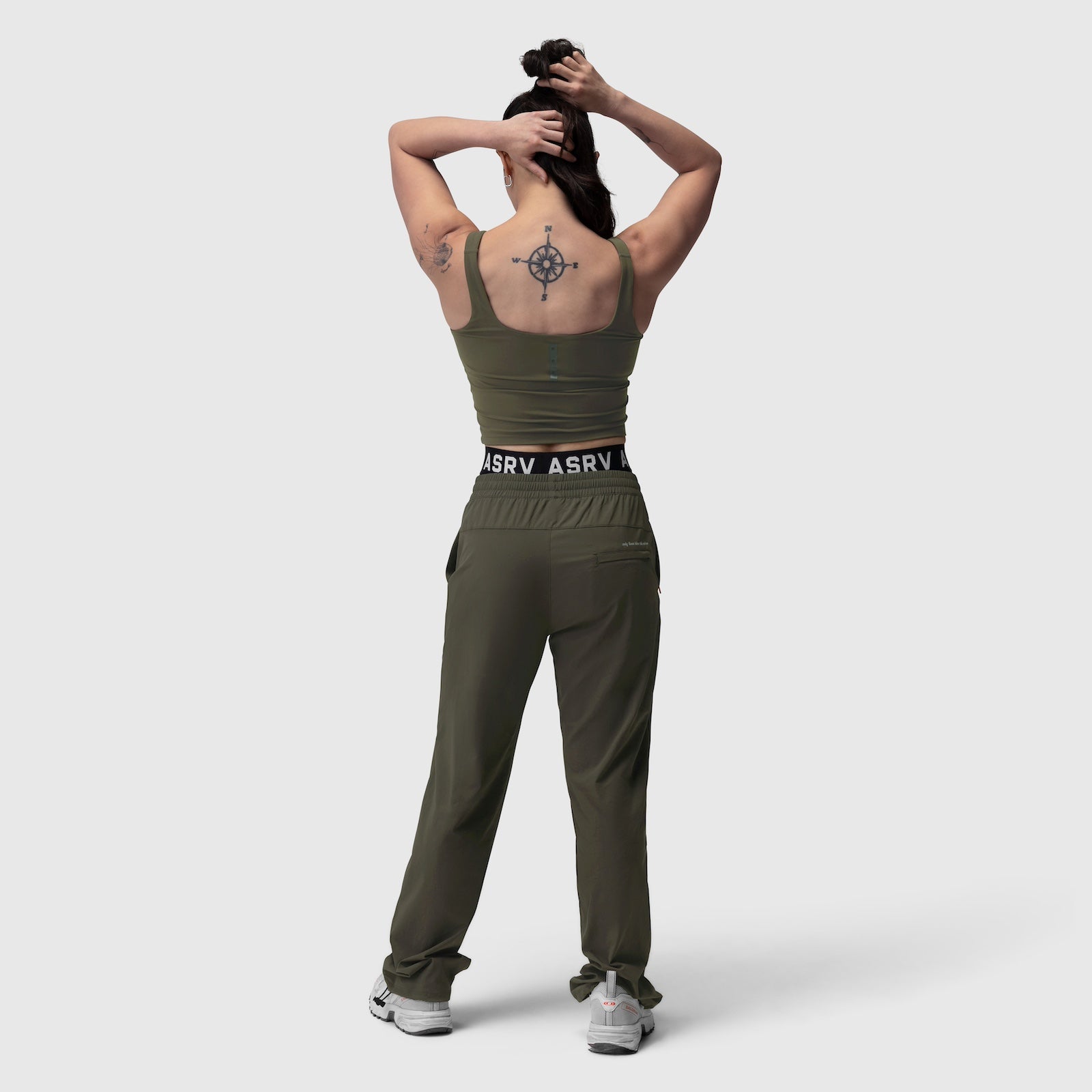 W022. LYCRA® 2-in-1 Tank Top Olive | ASRV on sale