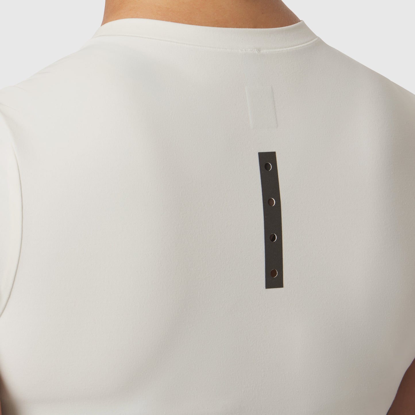 W019. LYCRA® Cropped Tee Ivory Cream | ASRV US